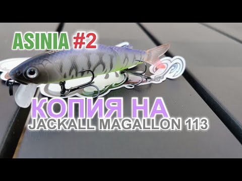 Видео: Новинка от ASINIA Копия на JACKALL MAGALLON 113 плюс тестирование на водоёме, обзор второй