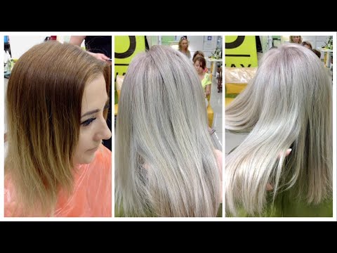 Видео: Пепельный / платиновый блондин. Видео с семинара: Роскошные оттенки блонд // ASH BLONDE hair color