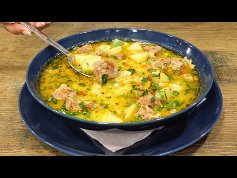 Видео: Вы когда-нибудь ели что-то подобное? Я делаю это уже 20 лет. Легкий и вкусный суп с мясом и овощами!