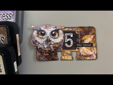 Видео: Гранжевый формат карты Rolodex, смешанная техника, карта памяти Dex.