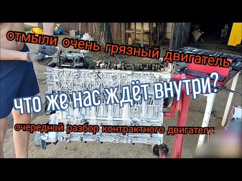 Видео: Очередной двигатель с Беларуской разборки, вскрытие и дефектовка очень грязного двигателя BMW M57 D3