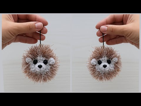 Видео: Ёжик брелок легко и просто связан крючком🦔crochet hedgehog🦔Igel häkeln