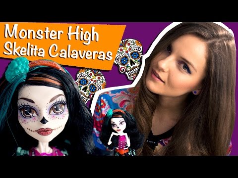 Видео: Skelita Calaveras Art Class (Скелита Калаверас Арт Класс) Monster High Обзор BDF14