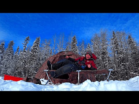Видео: Рыбак Оставил Жерлицы на Ночь Такого не Ожидал! Рыбалка пошла не по плану! [СДЕЛАЛ ПАЛАТКУ УЮТНЕЕ]