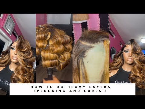 Видео: Тяжелые слои и крупные кудри, как у куклы Кэш! Очень подробный урок!