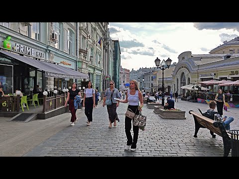 Видео: Москва. Пешеходные улицы Рождественка и Кузнецкий мост