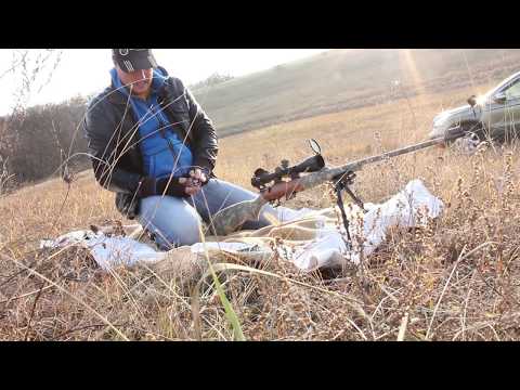 Видео: мелкашка .22 WMR  CZ 452 - стрельба по бутылкам )