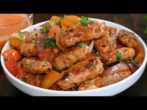 Видео: Простое и вкусное жаркое из куриного кофта-кебаба!  С потрясающим соусом!