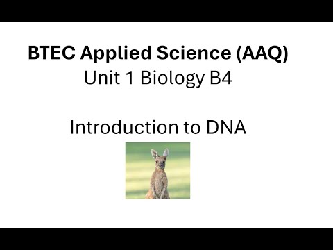 Видео: BTEC Прикладная наука AAQ Биология B.4 Введение в ДНК