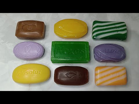 Видео: Dry Soap Cutting🟣🟡🟤🟢Резка сухого мыла _2