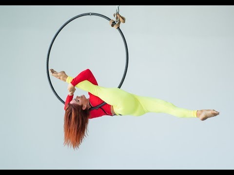 Видео: Выступление на воздушном кольце. Анна Решетникова. Студия Candy lady.