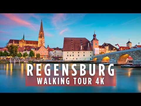 Видео: Прогулка сквозь 2000 лет неизменной истории 🏰 | Величественный 4K-тур по Регенсбургу