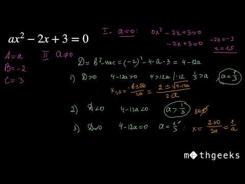 Видео: 2. Квадратні рівняння з параметрами