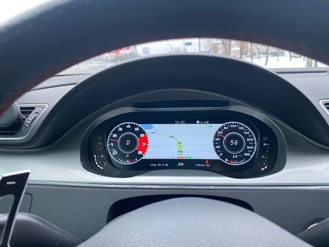 Видео: Virtual cockpit VW passat CC, Виртуальная приборная панель, Digital Cluster