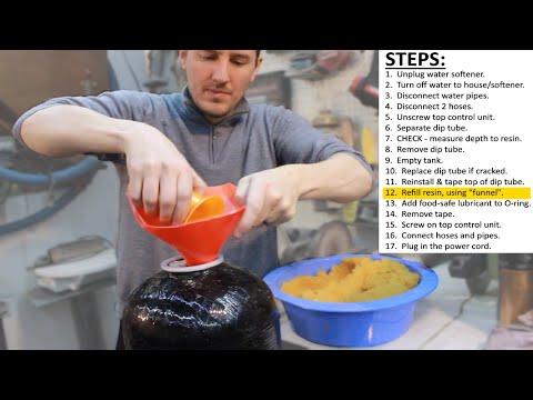 Видео: Замена смолы в умягчителе воды — как заменить наполнитель в баке