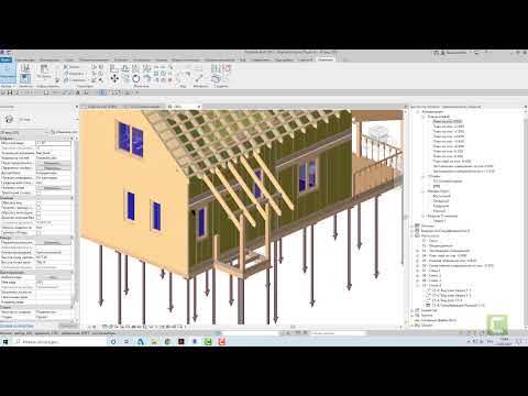 Видео: Autodesk Revit: Подрезка деревянных конструкций