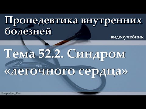 Видео: Тема 52.2. Синдром «легочного сердца».