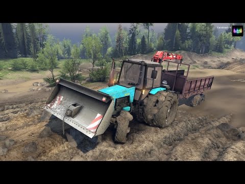Видео: SpinTires - обзор мода ( МТЗ-82 "Беларус" v2.0 ) Хорошая идея! Нет реализации!