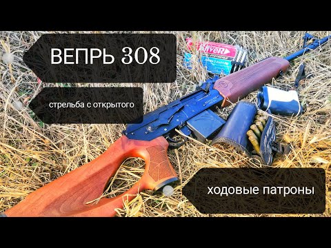 Видео: ВЕПРЬ 308/СТРЕЛЬБА С ОТКРЫТОГО/ХОДОВЫЕ ПАТРОНЫ ДЛЯ ОХОТЫ