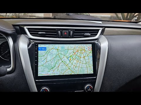 Видео: Магнитола для Nissan Murano 2016 Z52, навигация, экран 10" и штатная система кругового обзора,тюнинг