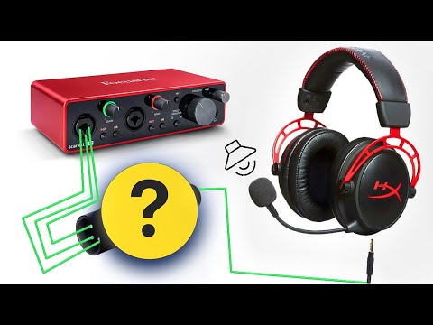 Видео: как подключить наушники с микрофоном в звуковую карту focusrite 2i2