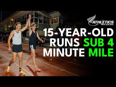 Видео: 15-летний подросток пробежал милю менее чем за 4 минуты | Сэм Рут — самый молодой участник, преод...