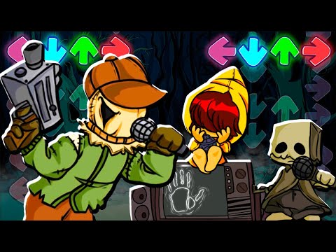 Видео: БАТТЛ С ОХОТНИКОМ! Настоящие МАЛЕНЬКИЕ КОШМАРЫ в Игре Friday Night Funkin Little Nightmares mod