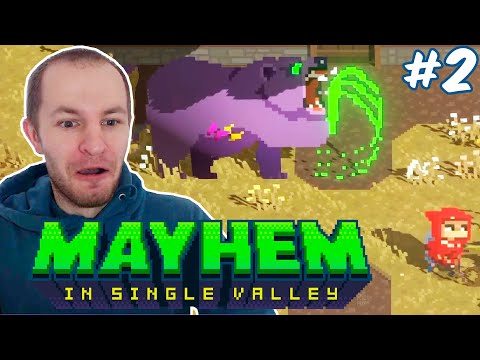 Видео: КАК ОТВЛЕЧЬ И УБЕЖАТЬ ОТ МЕДВЕДЯ | Mayhem in Single Valley #2