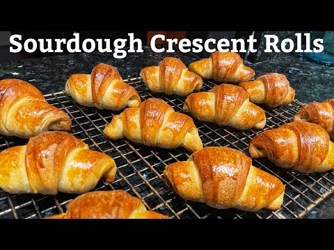 Видео: Булочки-полумесяцы из закваски — от начала до конца