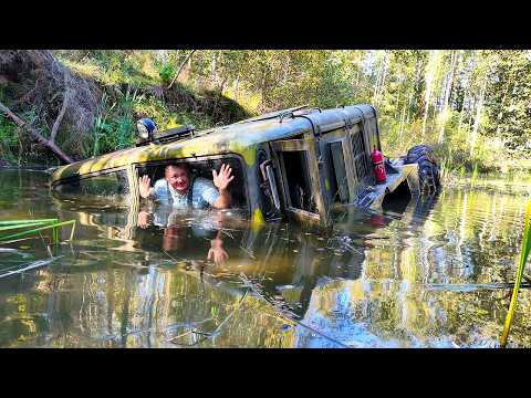Видео: Эвакуация МАЗ 537 со дна карьера