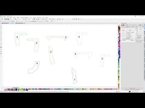 Видео: Поиск широкого места и автонумерация деталей и комплектов. Докер для Corel Draw от Деревяшкина