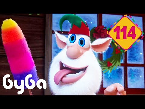 Видео: Буба 🙂 Эльф 🎁🎄 НОВАЯ СЕРИЯ ⭐ Сборник веселых мультфильмов 🔥 Мультики