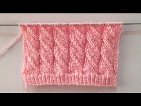 Видео: Простой узор для вязания спицами мужского/женского свитера/кардигана