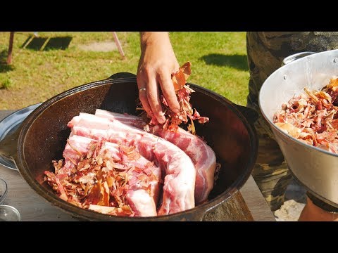 Видео: САЛО В ЛУКОВОЙ ШЕЛУХЕ. САМОЕ ВКУСНОЕ САЛО