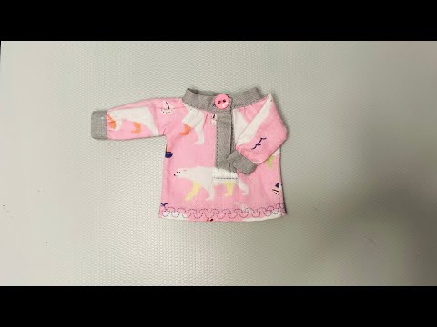 Видео: Блузка для куклы |шьем легко и быстро| blouse for doll