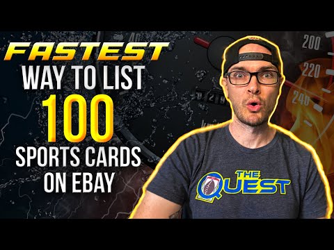 Видео: САМЫЙ БЫСТРЫЙ способ разместить 100 спортивных карточек на eBay