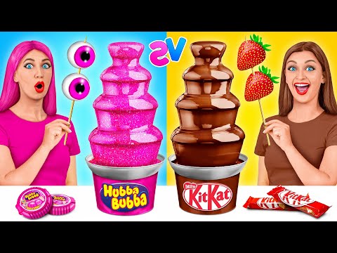 Видео: Шоколадный Фонтан Челлендж | Смешные Рецепты с Едой от TeenDO Challenge