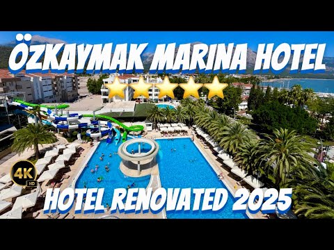 Видео: Ozkaymak Marina Hotel Kemer Turkey. 4K Hotel tour. Antalya. Отель Озкаймак Марина Турция Кемер