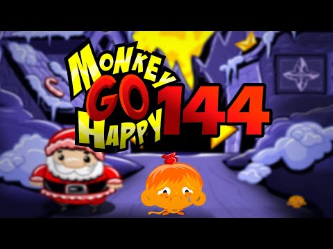 Видео: Игра "Счастливая Обезьянка 144" (Monkey GO Happy 144) - прохождение