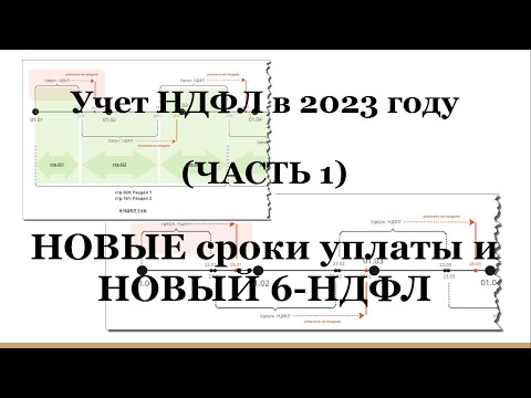 Видео: Учете НДФЛ в 2023 году (Часть 1): новый 6-НДФЛ и новшества уплаты НДФЛ