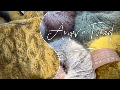 Видео: Анонос мастер-класса!!! 🍂🍂🍂Воздушная ангора твид и вкусная CANDY 🍭