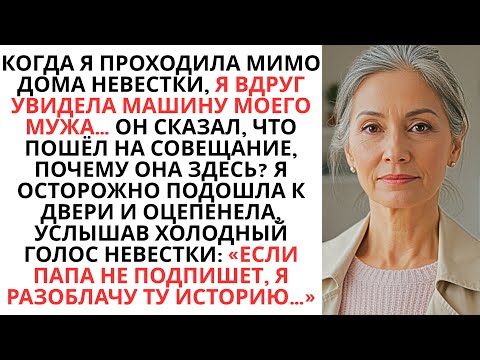 Видео: Я Проходила Мимо Дома Невестки, Решила Зайти Внутрь, Увидела Машину Моего Мужа И То, Что Я Услышала.