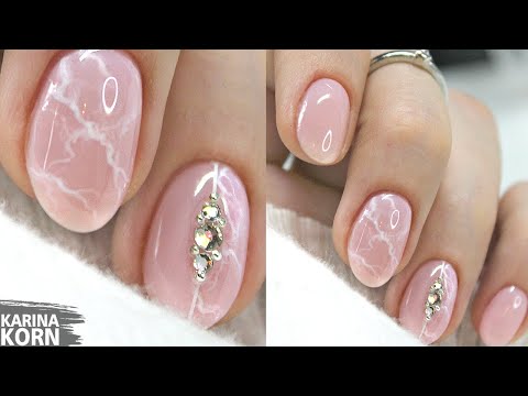 Видео: НЕЖНЫЙ МРАМОРНЫЙ МАНИКЮР НА КОРОТКИЕ НОГТИ / КАК РИСОВАТЬ МРАМОР  / ОПАЛОВЫЙ МАНИКЮР