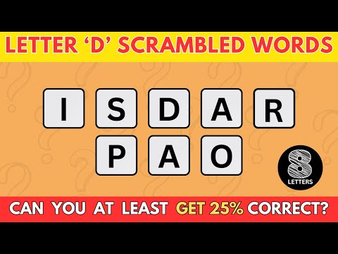 Видео: Игры в слова (8 букв) | 20 слов, начинающихся на букву «D» | Викторина «Угадай слово»
