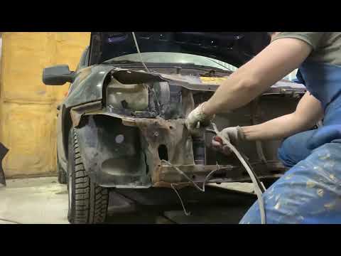Видео: Калина после дтп ремонт по быстрому