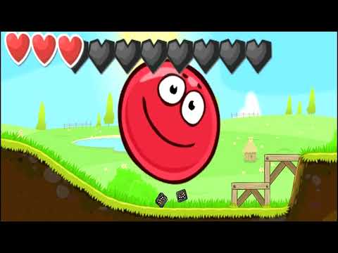 Видео: Красный Шар гигант давит своих врагов и сражается против боссов квадратов. игре про Red Ball 4