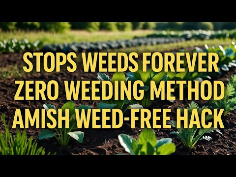 Видео: Секрет сада амишей без сорняков (никакой прополки НИКОГДА!