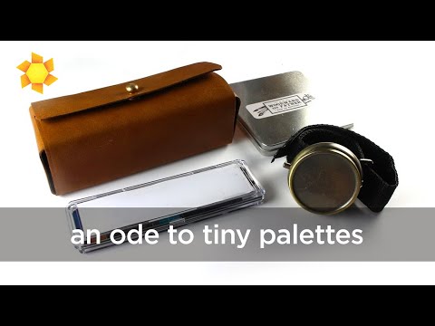 Видео: ода крошечным палитрам (для акварели на пленэре/путешествиях)