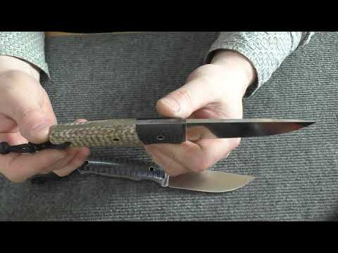 Видео: AlphaKnives. Ножи из Японской ATS-34. Новая микарта Burlax.