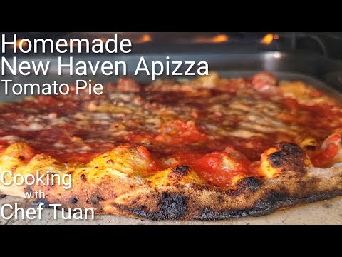 Видео: New Haven Apizza | Ooni Koda 16 | Томатный пирог | Домашнего приготовления | Метод автолиза теста...